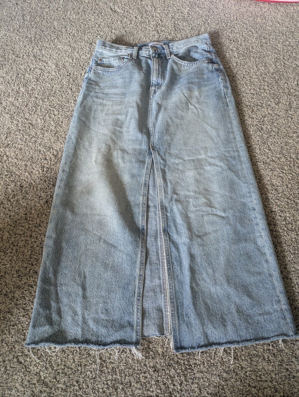 Pistola Alice Midi Denim Skirt - Picture 3 of 8
